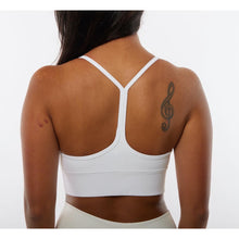 Load image into Gallery viewer, White String Strap Sports Bra