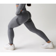 Load image into Gallery viewer, Dark Grey Scrunch Bum Leggings