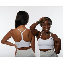 Load image into Gallery viewer, White String Strap Sports Bra