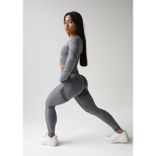 Load image into Gallery viewer, Dark Grey Scrunch Bum Leggings
