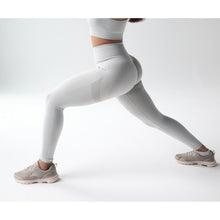 Load image into Gallery viewer, Light Grey Scrunch Bum Leggings
