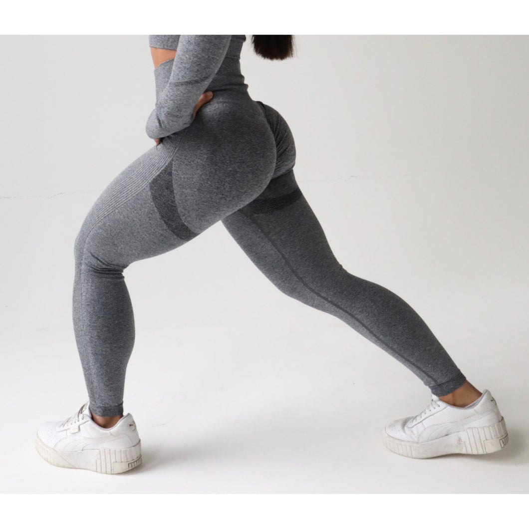 Dark Grey Scrunch Bum Leggings