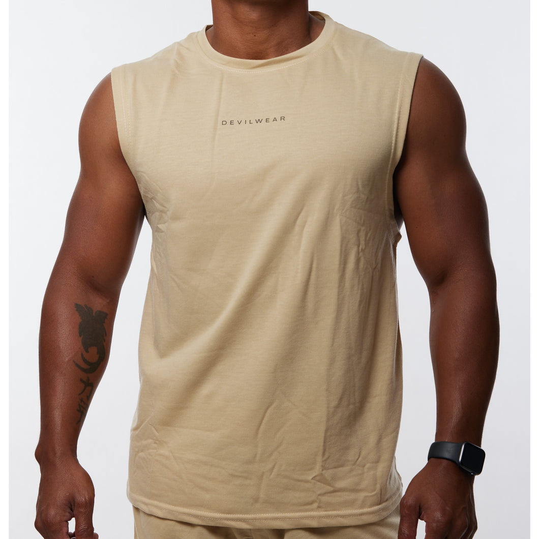 Khaki Muscle Tank