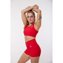 Load image into Gallery viewer, Red Ribbed Sports Bra
