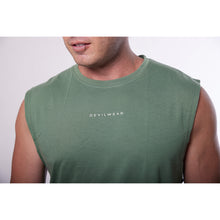 Load image into Gallery viewer, Army Green Muscle Tank
